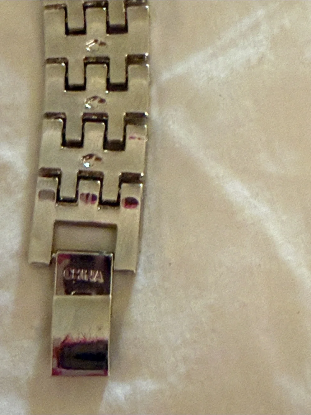 Jones New York Silver-Tone Women's Bracelet Watch with White Dial
